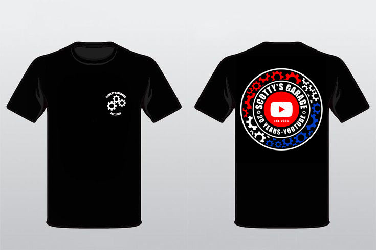 Scotty's Garage 20th Anniversary T-shirt - PRE-ORDER NOW