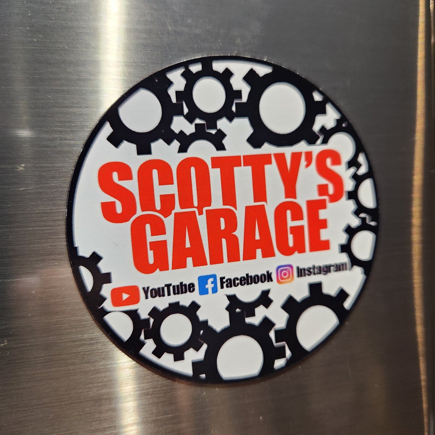 Scotty's Garage Fridge Magnet