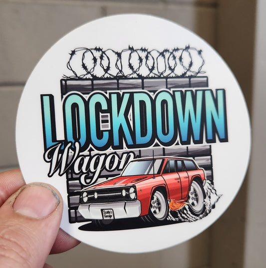 Lockdown Wagon Sticker